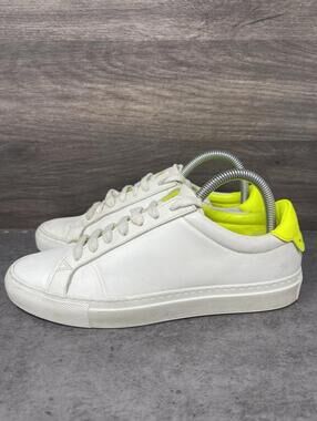 Givenchy Urban Knots Sneakers Womens Size 7 (38) White Neon Yellow Low Top Lot